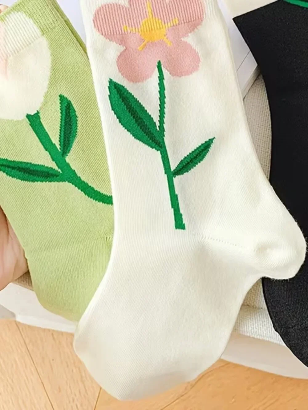 FLOWER SOCKES - 5 PAIRS